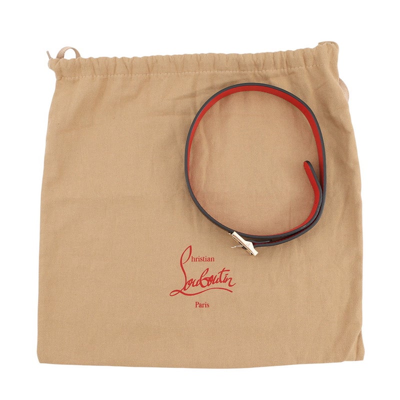 クリスチャン・ルブタン ショルダーバッグ カラスカイ レザー 1225182 Christian Louboutin 黒