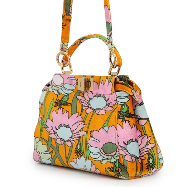 フェンディ ハンドバッグ ピーカブー アイコニック ミニ ベロア 8BN244 FENDI 2way