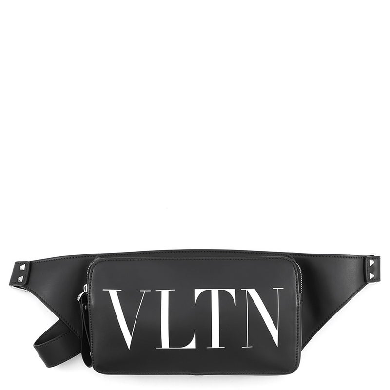 ヴァレンティノ・ガラヴァーニ ボディバッグ VLTNロゴ VY2B0A10WJW VALENTINO ベルトバッグ 黒