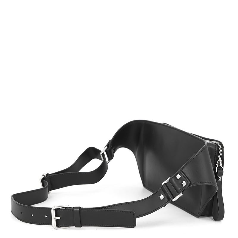 ヴァレンティノ・ガラヴァーニ ボディバッグ VLTNロゴ VY2B0A10WJW VALENTINO ベルトバッグ 黒
