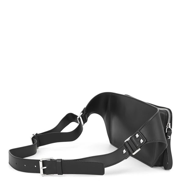 ヴァレンティノ・ガラヴァーニ ボディバッグ VLTNロゴ VY2B0A10WJW VALENTINO ベルトバッグ 黒