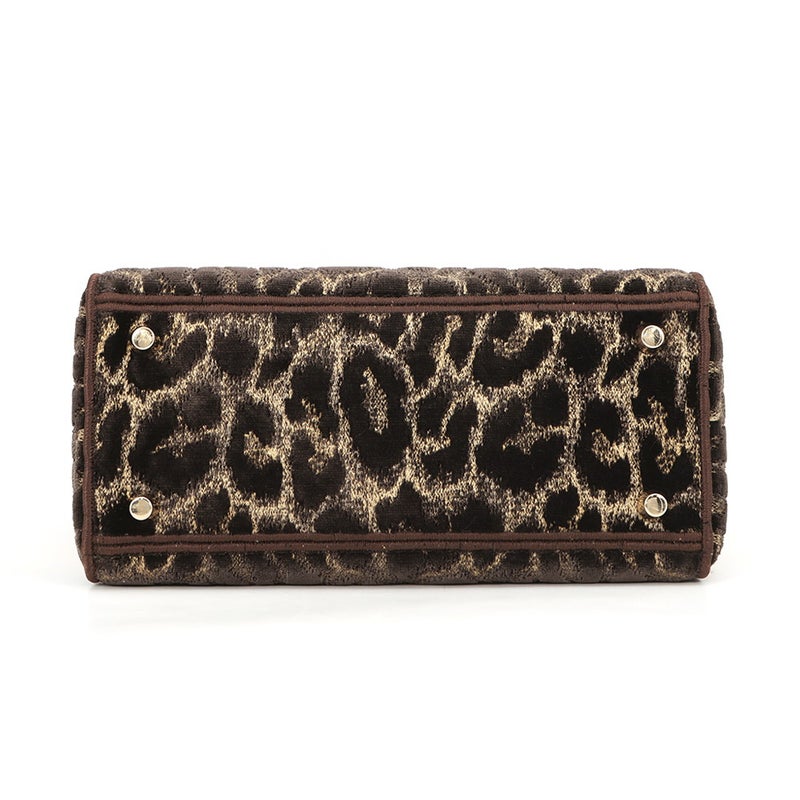 クリスチャン・ディオール ハンドバッグ レディディーライト ミディアム ベルベット M0565OTGT Christian Dior 2way レオパード