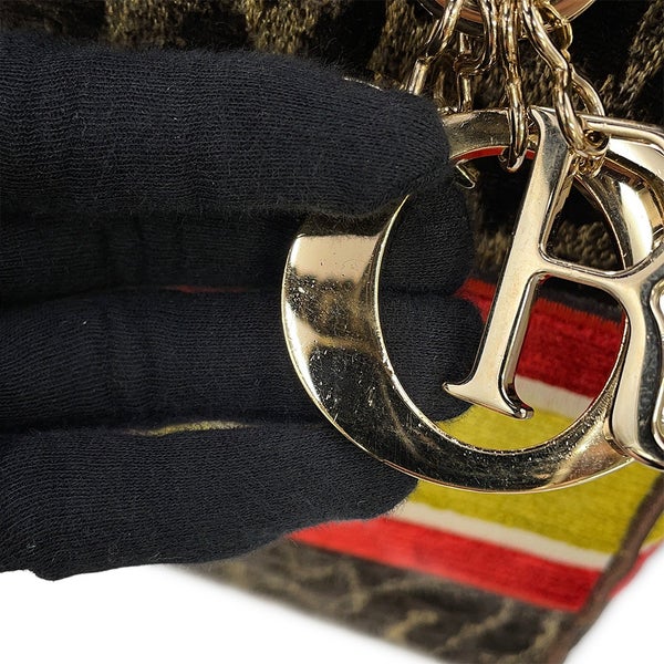 クリスチャン・ディオール ハンドバッグ レディディーライト ミディアム ベルベット M0565OTGT Christian Dior 2way レオパード