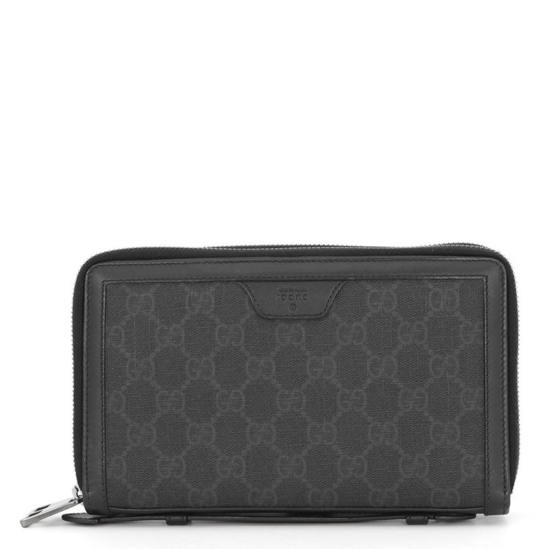 グッチ クラッチバッグ GGスプリーム セカンドバッグ 395708 GUCCI 黒 財布