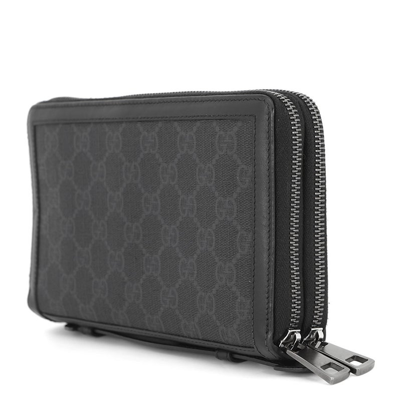 グッチ クラッチバッグ GGスプリーム セカンドバッグ 395708 GUCCI 黒 財布