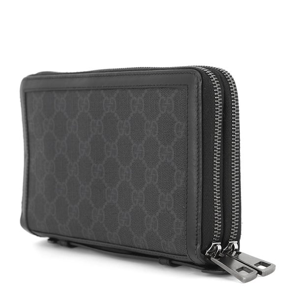 グッチ クラッチバッグ GGスプリーム セカンドバッグ 395708 GUCCI 黒 財布