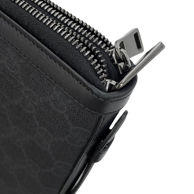 グッチ クラッチバッグ GGスプリーム セカンドバッグ 395708 GUCCI 黒 財布