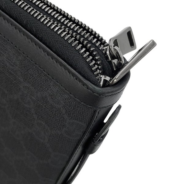 グッチ クラッチバッグ GGスプリーム セカンドバッグ 395708 GUCCI 黒 財布