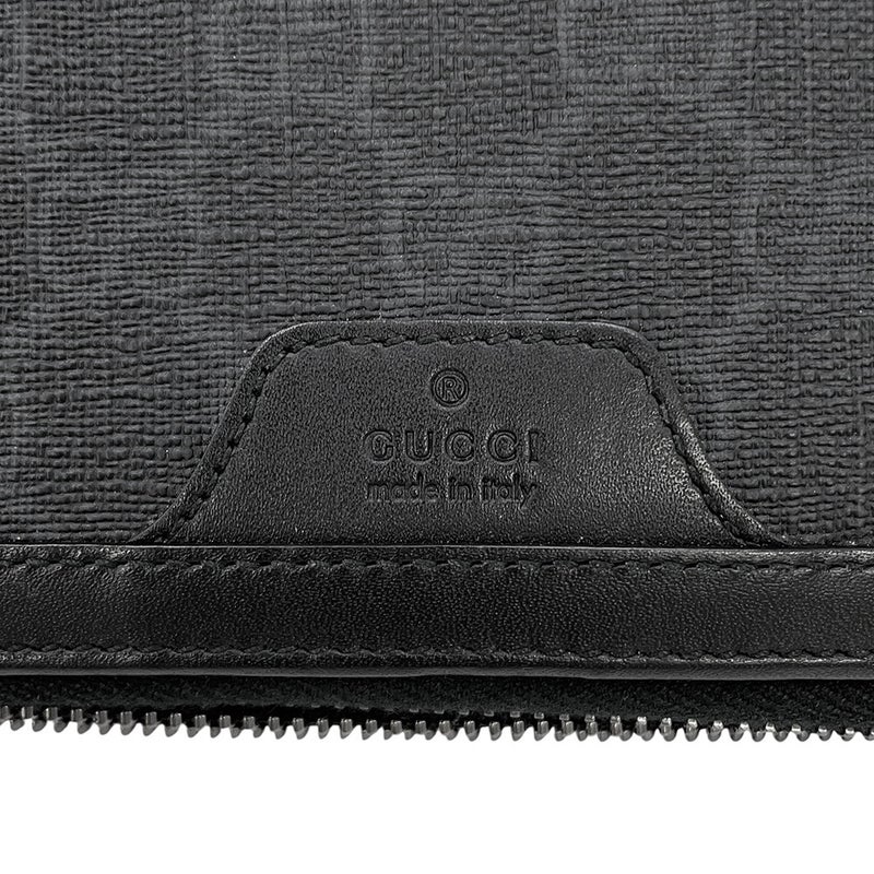 グッチ クラッチバッグ GGスプリーム セカンドバッグ 395708 GUCCI 黒 財布