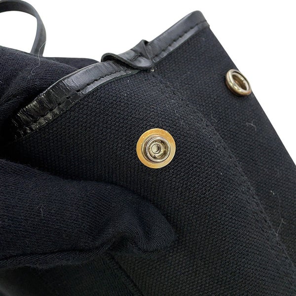 バレンシアガ ハンドバッグ ネイビーカバ XS キャンバス レザー 390346 BALENCIAGA ポーチ付 2way 黒