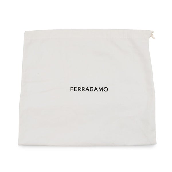 サルヴァトーレ・フェラガモ ハンドバッグ カットアウト スモール キャンバス レザー 213487 Ferragamo 白