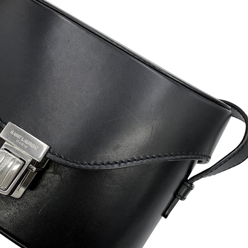 サンローランパリ ショルダーバッグ TUC BOX ミディアム レザー 710286 SAINT LAURENT PARIS 黒