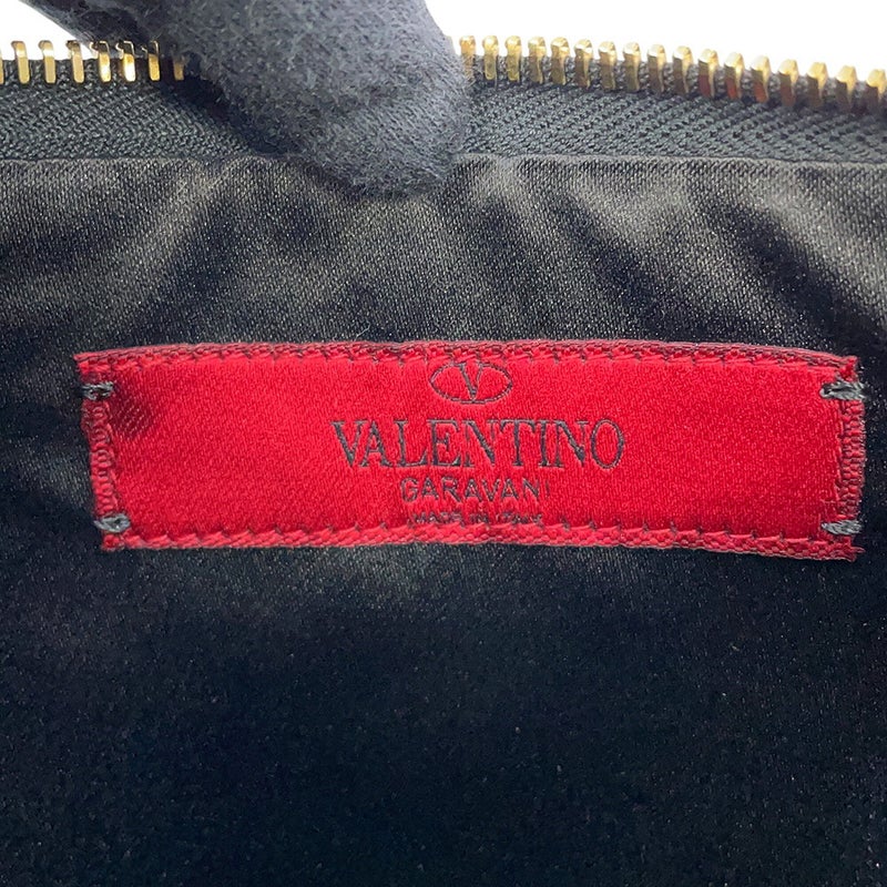 ヴァレンティノ・ガラヴァーニ クラッチバッグ ロゴ レザー IW9P0263VIT VALENTINO ポーチ 黒