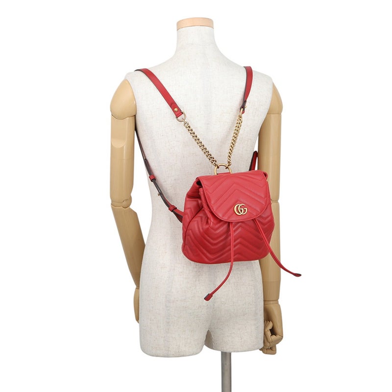 グッチ リュック GGマーモント バックパック レザー 528129 GUCCI バッグ リュックサック