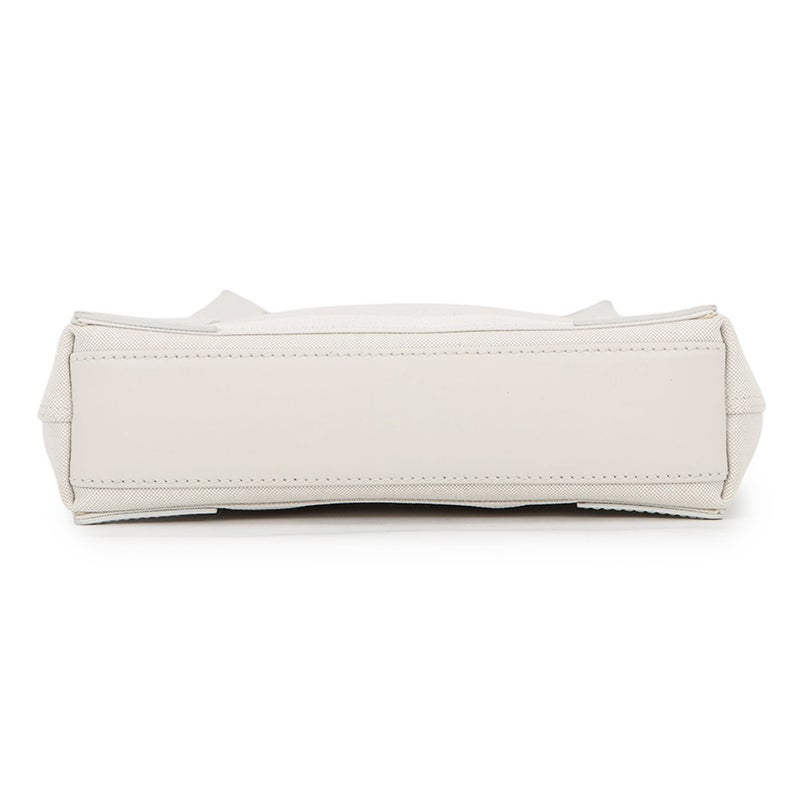バレンシアガ ハンドバッグ ネイビーカバ XS キャンバス レザー 390346 BALENCIAGA ポーチ付 2way 白