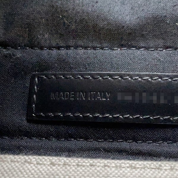 バレンシアガ ハンドバッグ ネイビーカバ XS キャンバス レザー 390346 BALENCIAGA ポーチ付 2way 白