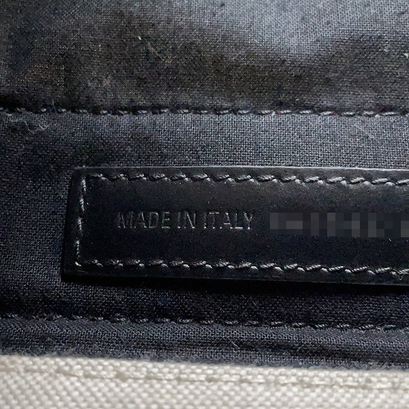 バレンシアガ ハンドバッグ ネイビーカバ XS キャンバス レザー 390346 BALENCIAGA ポーチ付 2way 白