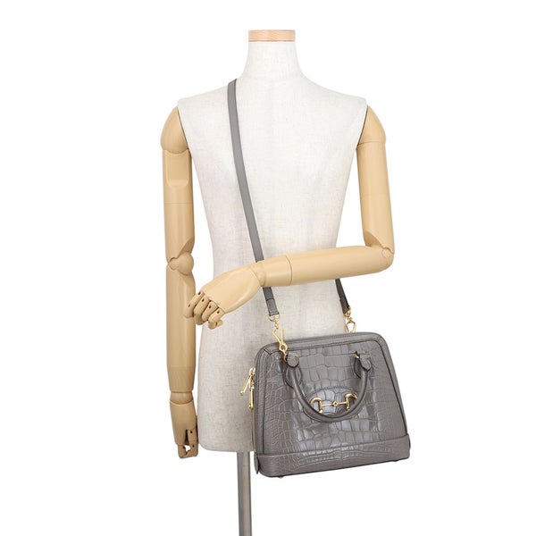グッチ ハンドバッグ ホースビット トップハンドルバッグ スモール クロコダイル 621220 GUCCI 2way
