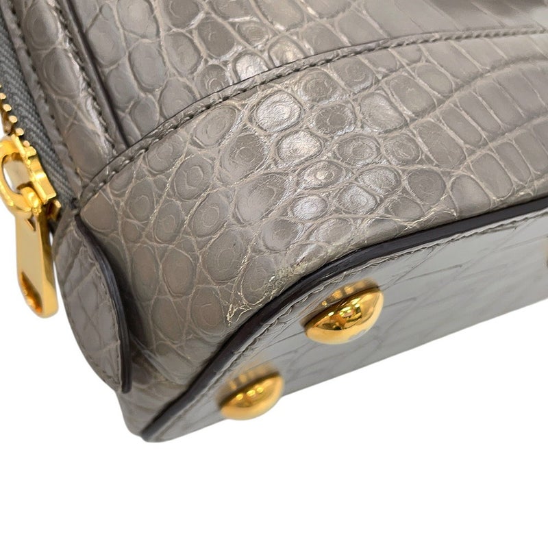 グッチ ハンドバッグ ホースビット トップハンドルバッグ スモール クロコダイル 621220 GUCCI 2way