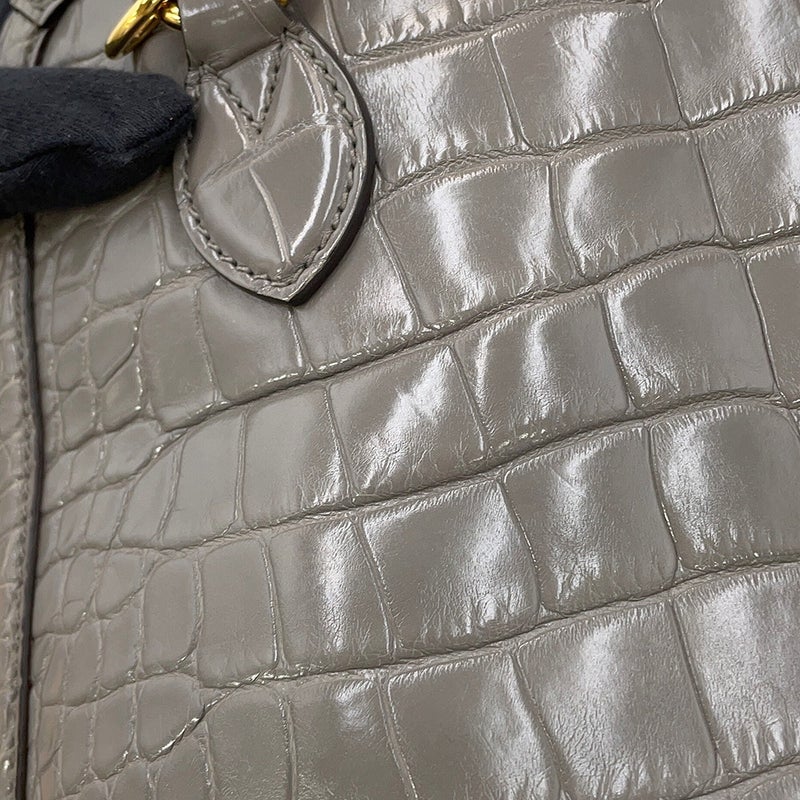 グッチ ハンドバッグ ホースビット トップハンドルバッグ スモール クロコダイル 621220 GUCCI 2way