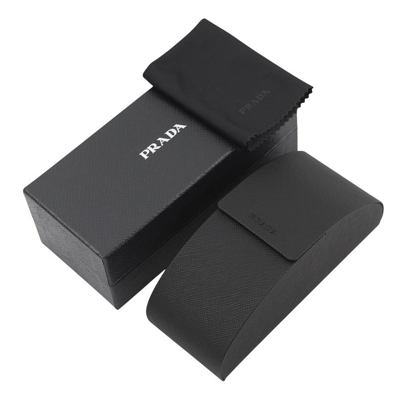 プラダ サングラス トライアングルロゴ ポリゴン型 セルフレーム SPR14Z PRADA アイウェア 黒