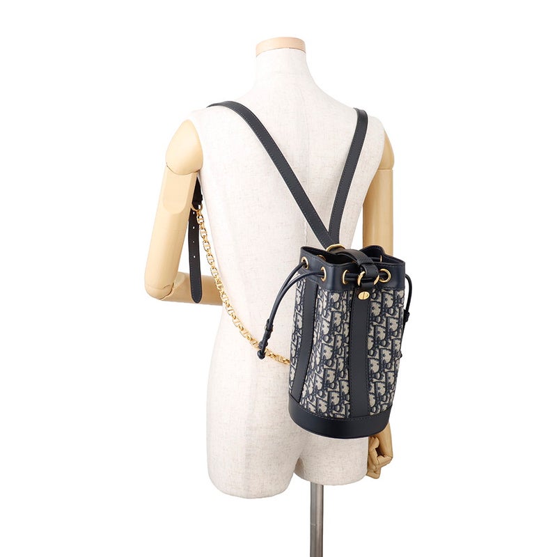 クリスチャン・ディオール リュック オブリーク スモール レザー キャンバス M3350UTZQ Christian Dior バッグ