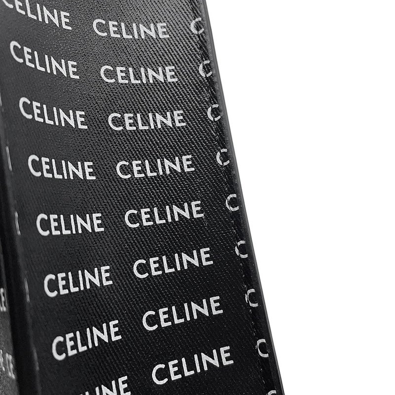 セリーヌ ハンドバッグ ミニ バーティカル カバ ロゴ レザー 194372DT2 CELINE 2wayショルダーバッグ 黒 白