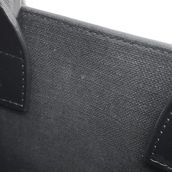 セリーヌ ハンドバッグ ミニ バーティカル カバ ロゴ レザー 194372DT2 CELINE 2wayショルダーバッグ 黒 白