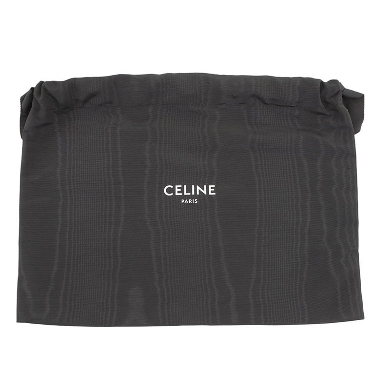 セリーヌ ハンドバッグ ミニ バーティカル カバ ロゴ レザー 194372DT2 CELINE 2wayショルダーバッグ 黒 白