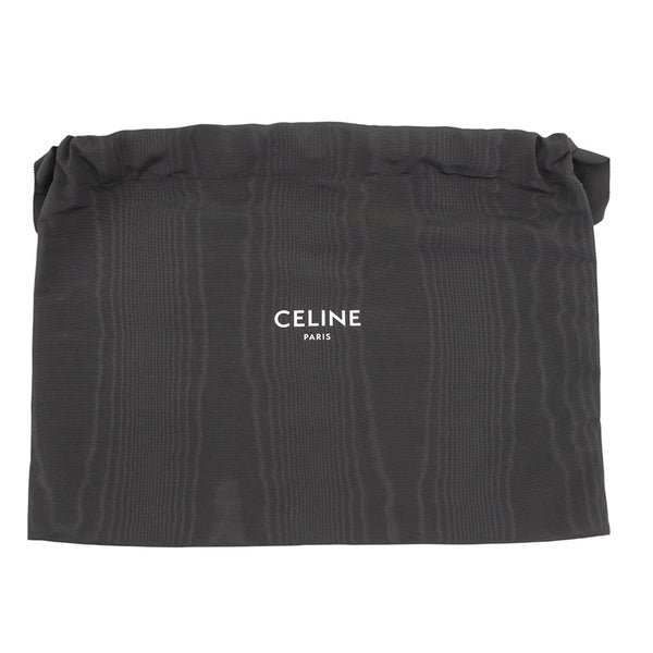 セリーヌ ハンドバッグ ミニ バーティカル カバ ロゴ レザー 194372DT2 CELINE 2wayショルダーバッグ 黒 白