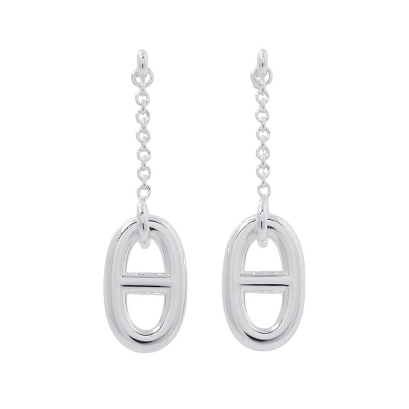 エルメス ピアス シェーヌダンクル ファランドール Earrings SV925シルバー HERMES ジュエリー イヤリング