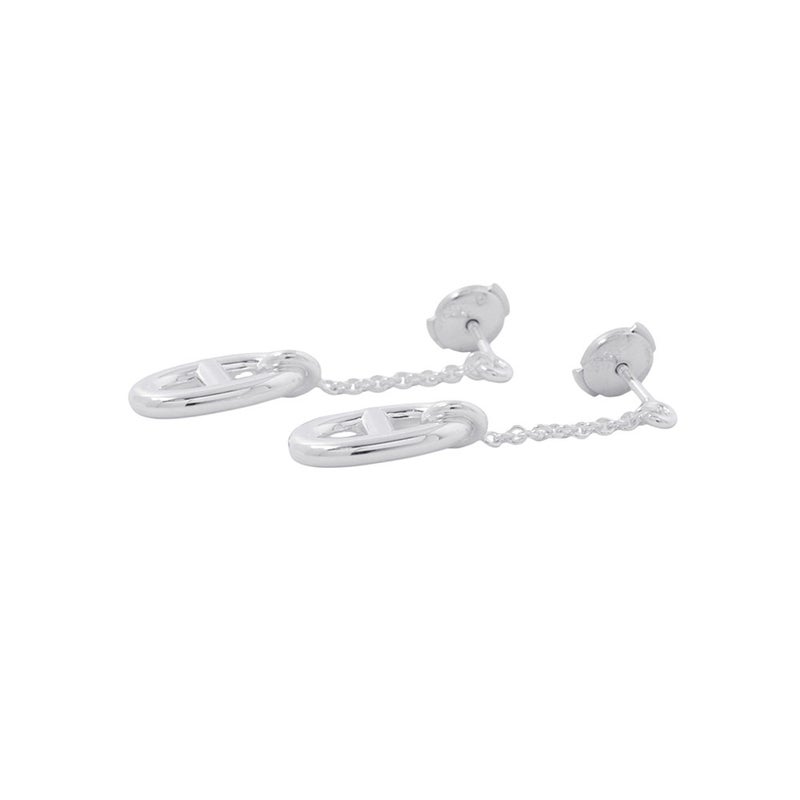 エルメス ピアス シェーヌダンクル ファランドール Earrings SV925シルバー HERMES ジュエリー イヤリング