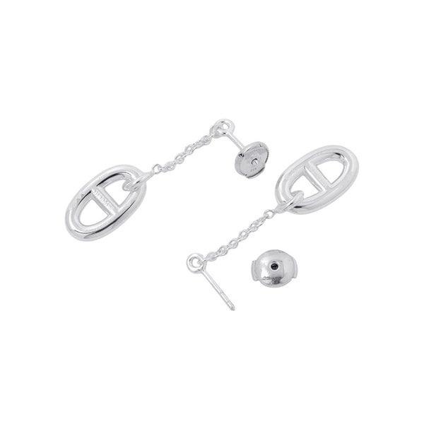 エルメス ピアス シェーヌダンクル ファランドール Earrings SV925シルバー HERMES ジュエリー イヤリング