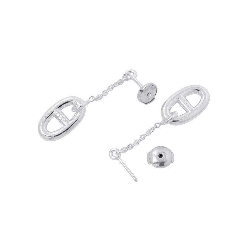 エルメス ピアス シェーヌダンクル ファランドール Earrings SV925シルバー HERMES ジュエリー イヤリング