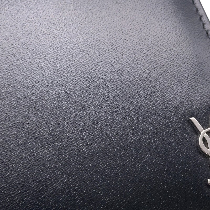 サンローランパリ 二つ折り財布 コンパクトウォレット レザー 610193 SAINT LAURENT PARIS 財布 メンズ 黒
