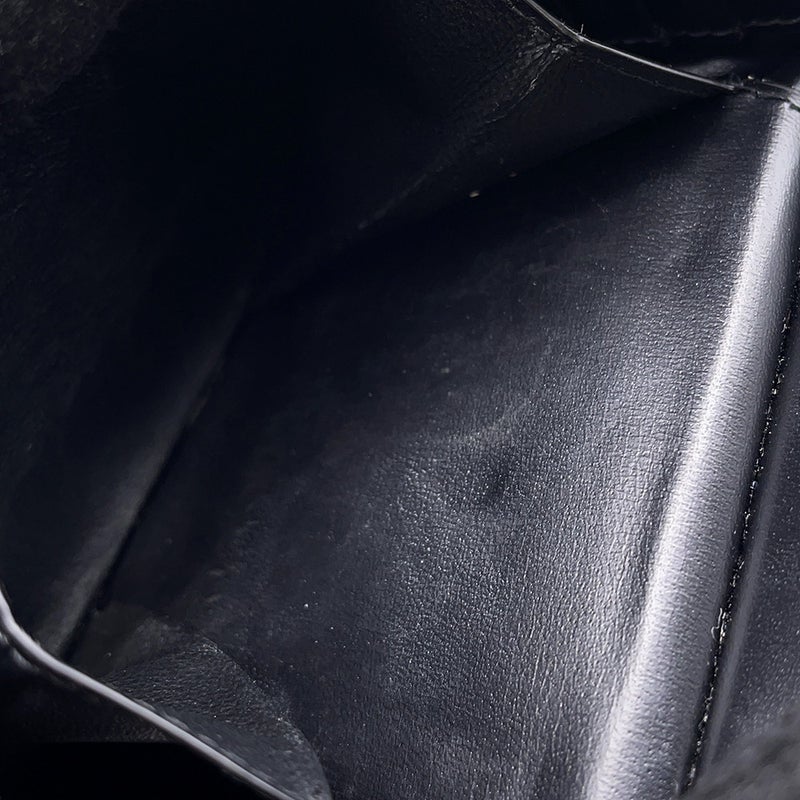 サンローランパリ 二つ折り財布 コンパクトウォレット レザー 610193 SAINT LAURENT PARIS 財布 メンズ 黒