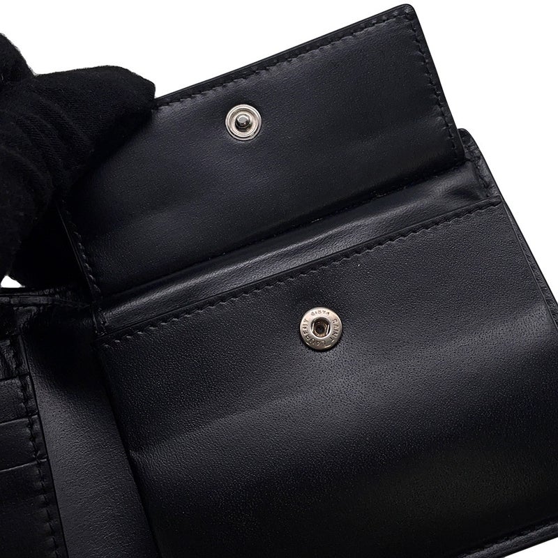 サンローランパリ 二つ折り財布 コンパクトウォレット レザー 610193 SAINT LAURENT PARIS 財布 メンズ 黒