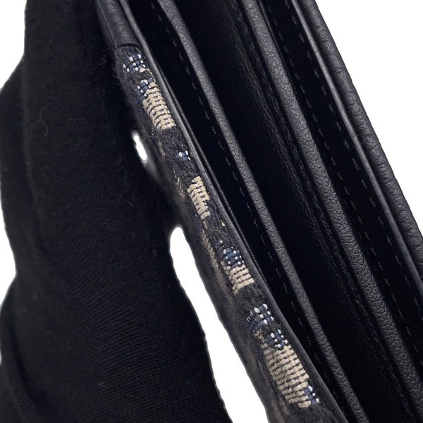 クリスチャン・ディオール 二つ折り財布 サドル ウォレット ジャカード 2ADBC306YKS Christian Dior メンズ 財布 黒