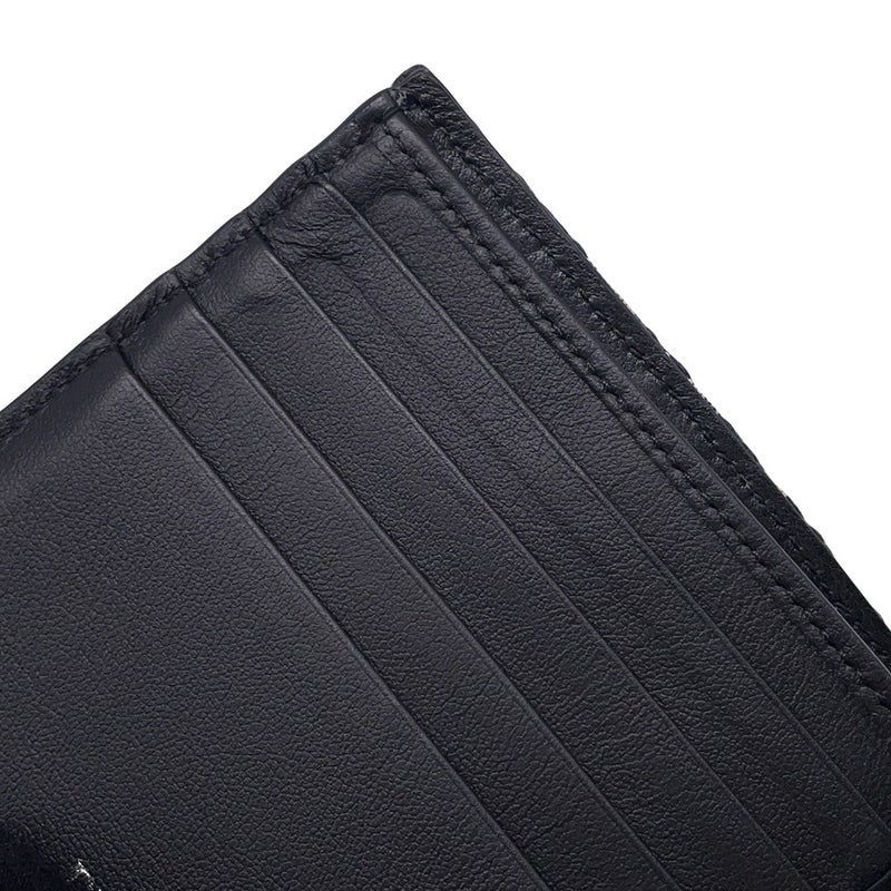 クリスチャン・ディオール 二つ折り財布 サドル ウォレット ジャカード 2ADBC306YKS Christian Dior メンズ 財布 黒