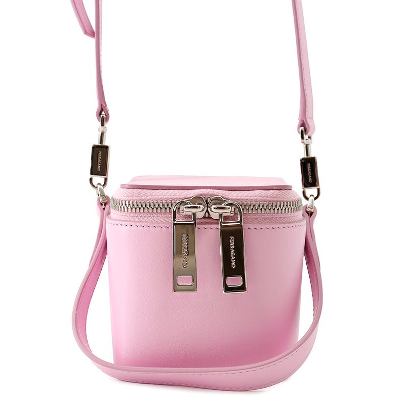 サルヴァトーレ・フェラガモ ハンドバッグ マイクロトート ロゴ レザー 220481 763886 Ferragamo ２wayショルダー