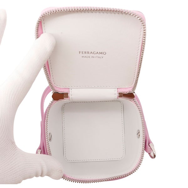 サルヴァトーレ・フェラガモ ハンドバッグ マイクロトート ロゴ レザー 220481 763886 Ferragamo ２wayショルダー