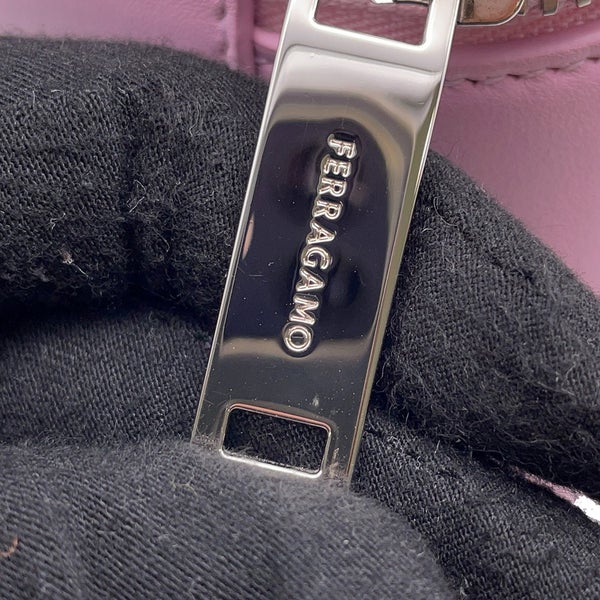 サルヴァトーレ・フェラガモ ハンドバッグ マイクロトート ロゴ レザー 220481 763886 Ferragamo ２wayショルダー