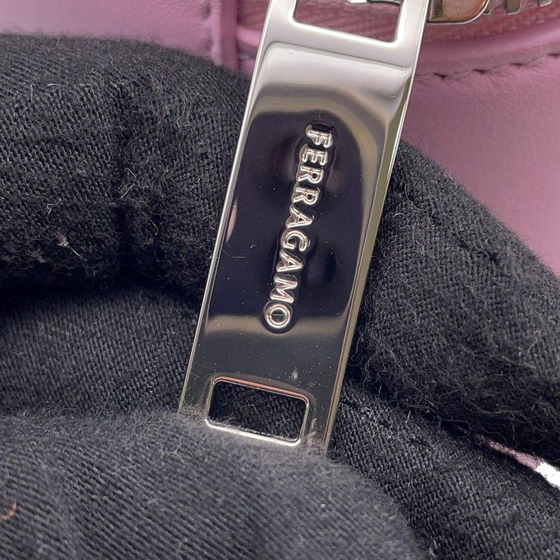 サルヴァトーレ・フェラガモ ハンドバッグ マイクロトート ロゴ レザー 220481 763886 Ferragamo ２wayショルダー