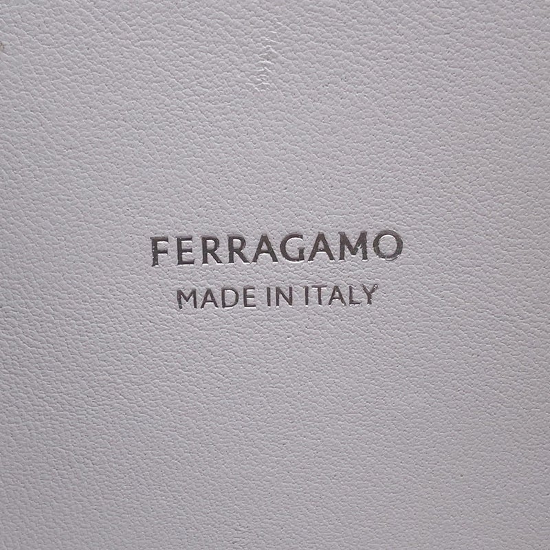 サルヴァトーレ・フェラガモ ハンドバッグ マイクロトート ロゴ レザー 220481 763886 Ferragamo ２wayショルダー