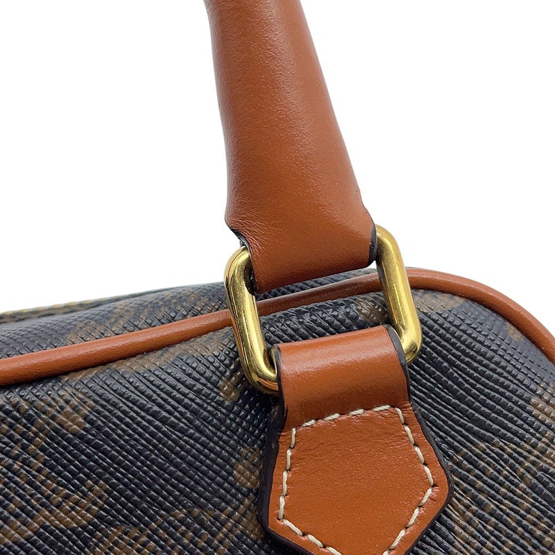 セリーヌ ハンドバッグ トリオンフ ハート PVC/レザー 198222 CELINE 2wayショルダーバッグ ブラウン