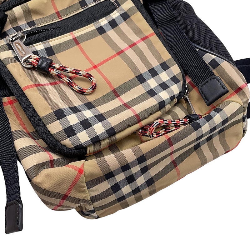 バーバリー ボディバッグ ノバチェック ナイロン 8013645 BURBERRY バッグ 黒