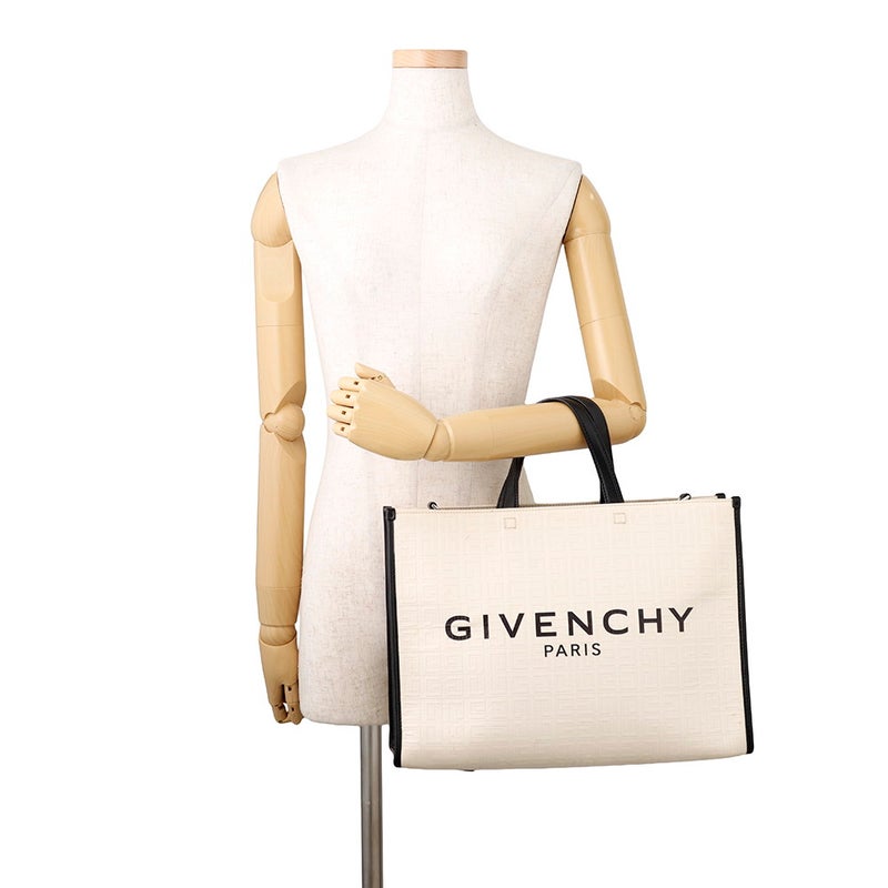 ジバンシー トートバッグ Gトート コーティングキャンバス BB50N0B1H1 105 GIVENCHY ２wayショルダー