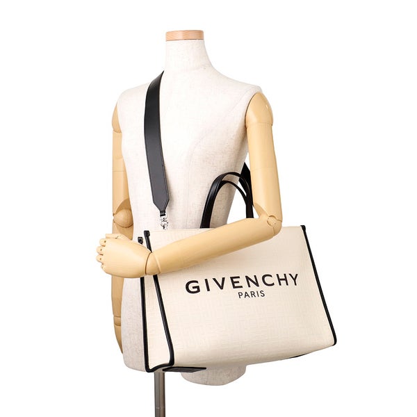 ジバンシー トートバッグ Gトート コーティングキャンバス BB50N0B1H1 105 GIVENCHY ２wayショルダー