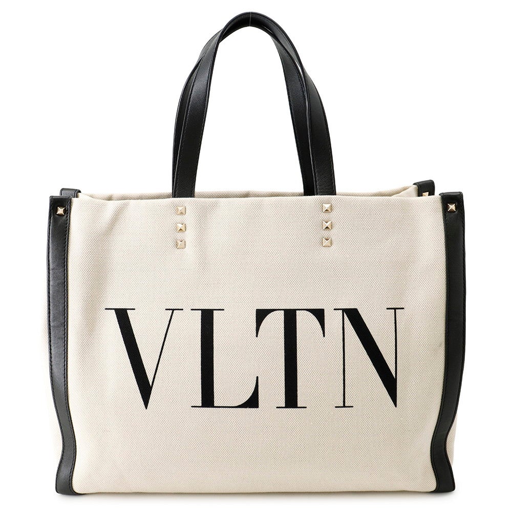 ヴァレンティノ・ガラヴァーニ トートバッグ VLTNロゴ ロックスタッズ