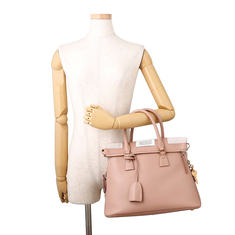 メゾンマルジェラ ハンドバッグ 5AC ミディアム レザー キャンバス S56WG0093 Maison Margiela ２wayショルダー